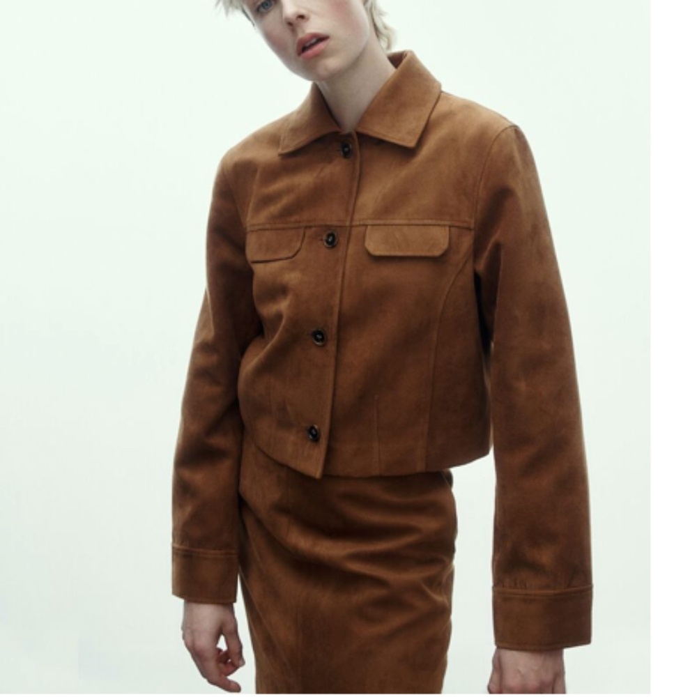 H&M Napped Jacket - Brown.- Sz XXL